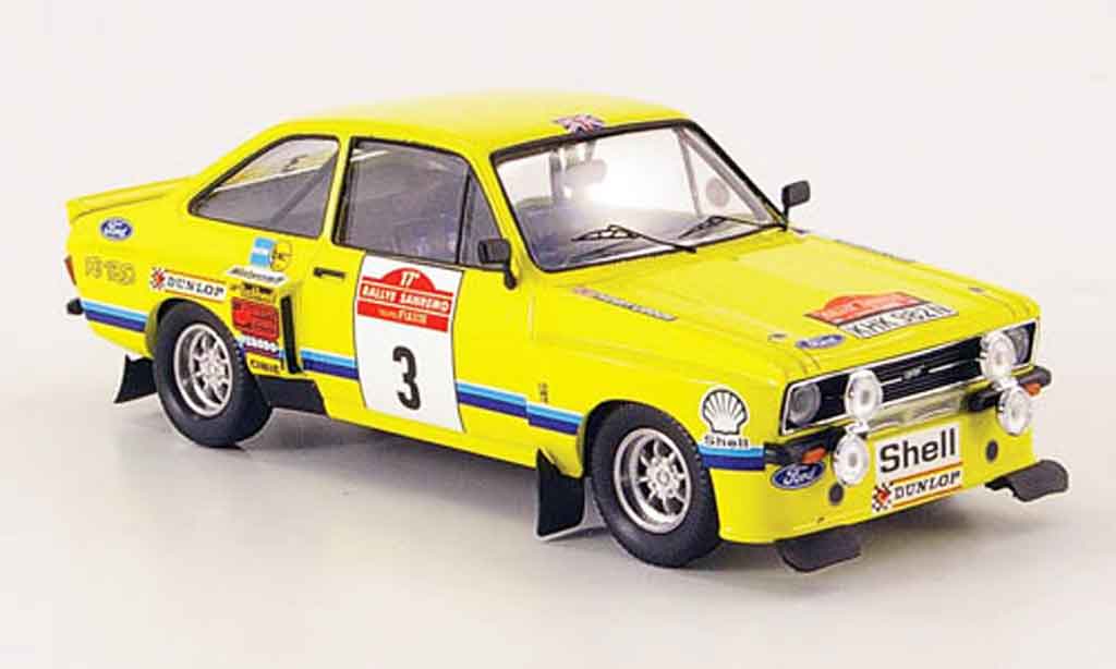 Ford Escort RS 1800 1/43 Trofeu RS 1800 Tarmac No.3 Rally San Remo 1975 MK2 diecast model cars