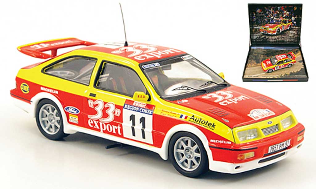 Ford Sierra Cosworth RS 1/43 Trofeu Cosworth RS No.11 Export Rally Korsika 1987 diecast model cars