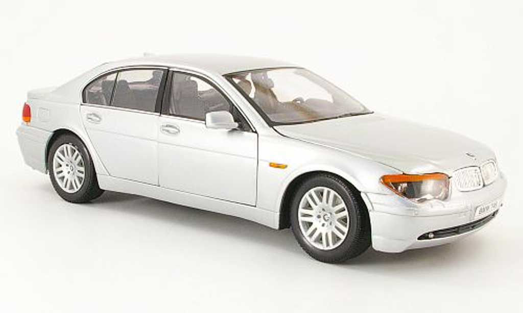 Bmw 745 E65 1/18 Welly E65 i grey diecast model cars