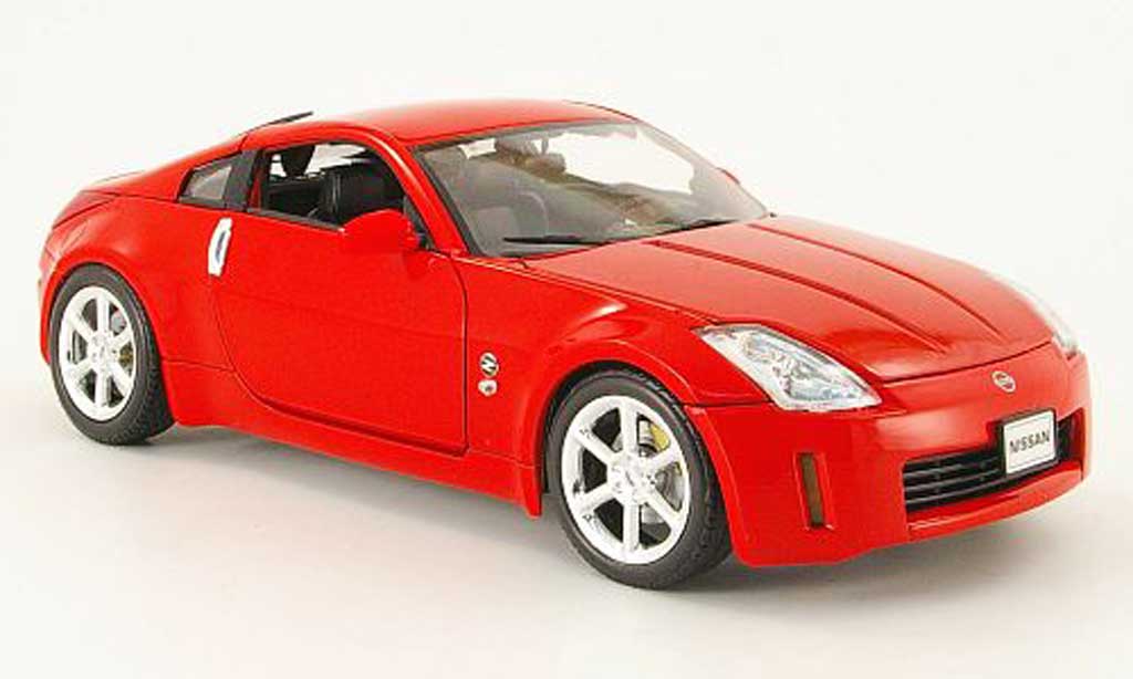 Nissan 350Z 1/18 Welly coupe red 2003 diecast model cars