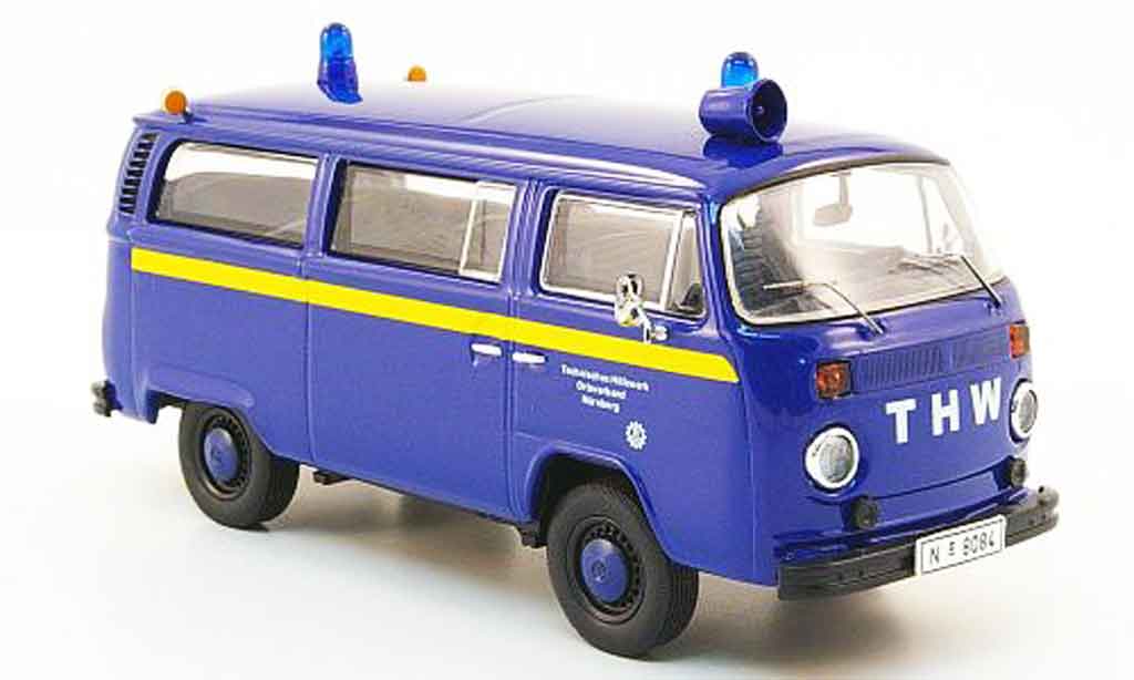 Volkswagen Combi 1/43 Premium Cls t2b bus thw nurnberg blue yellow diecast model cars