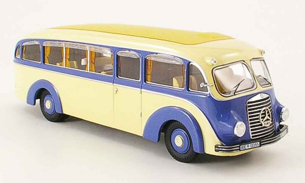 Mercedes L3500 1/43 Premium Cls Stromlinienbus blue beige diecast model cars