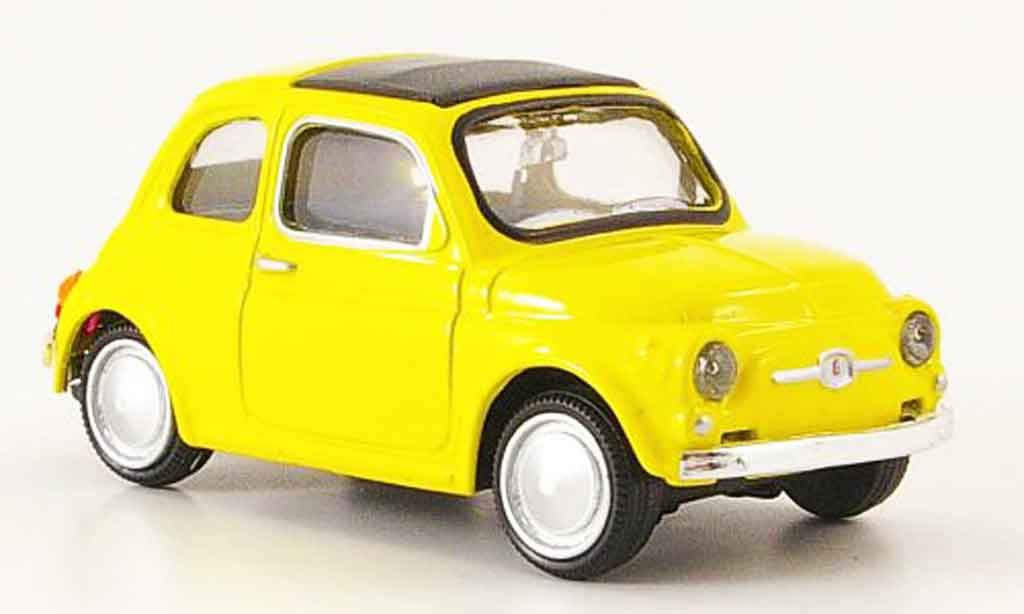 Fiat 500 1/43 Mondo Motors yellow 1957 diecast model cars
