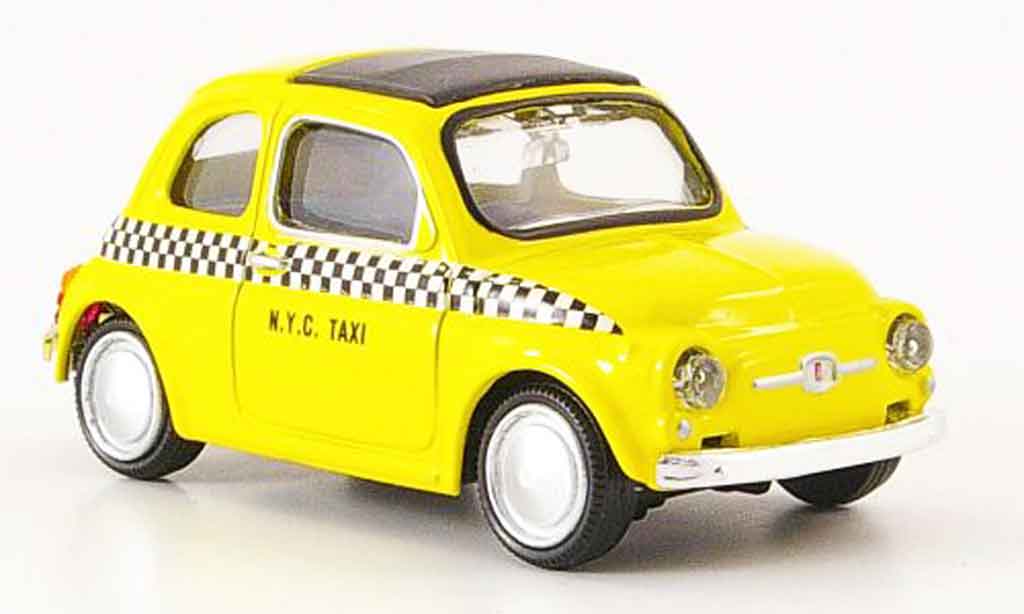 Fiat 500 1/43 Mondo Motors N.Y.C. Taxi yellow 1957 diecast model cars