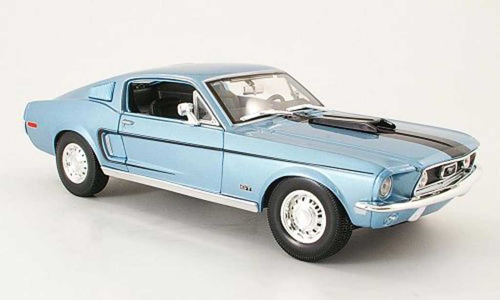 Ford Mustang 1968 1/18 Maisto 1968 gt cobra jet blue/black diecast model cars