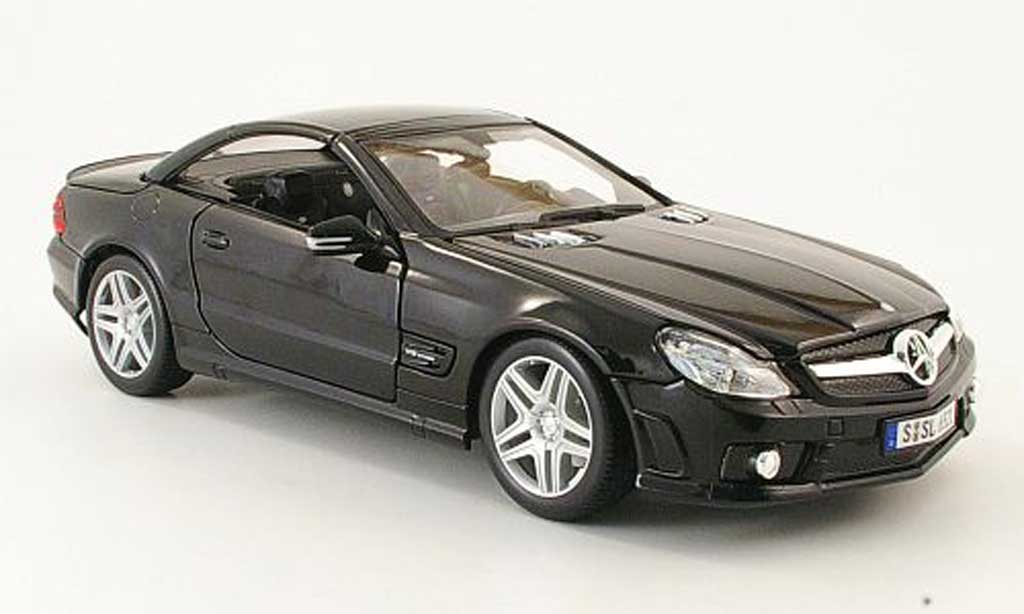 Mercedes Classe SL 65 1/18 Maisto 65 amg black 2009 diecast model cars