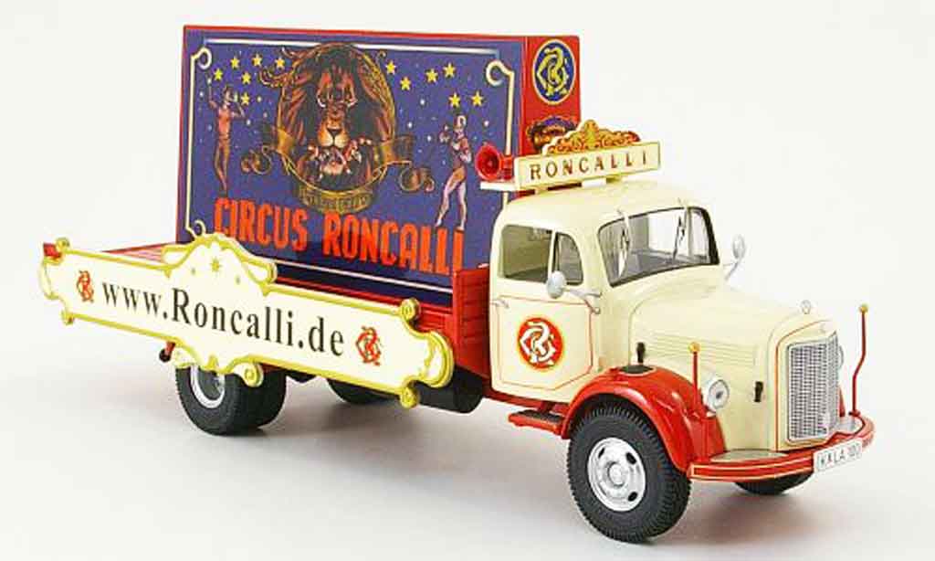 Mercedes L3500 1/43 Premium Cls Pritsche Circus Roncalli Werbe LKW diecast model cars