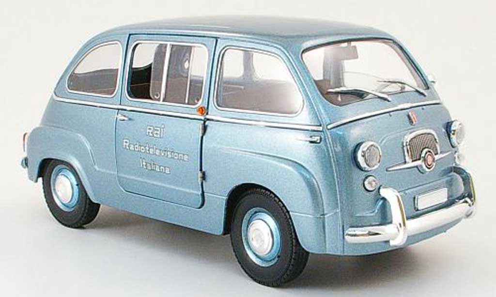 Fiat 600 1/18 Mini Miniera multipla rai - radiotelevisione italiana 1960 diecast model cars