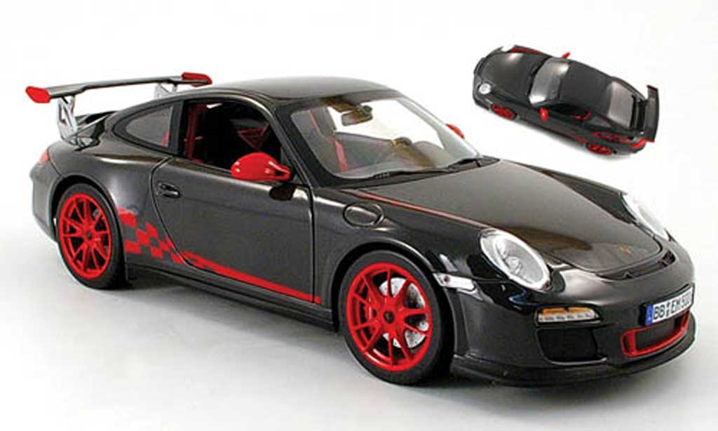 Porsche 997 GT3 RS 1/18 Norev GT3 RS 2009 grey/red diecast model cars