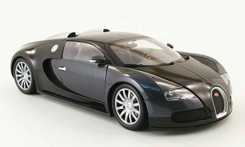 Bugatti Veyron 16.4 1/18 Minichamps 16.4 black/grey 2009 diecast model cars