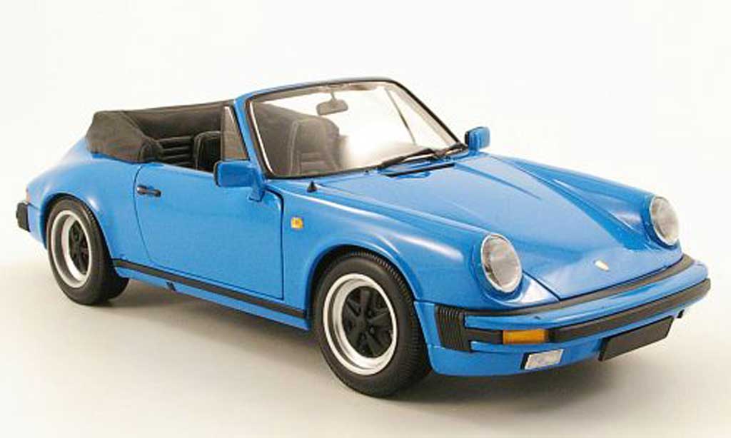Porsche 930 Speedster 1/18 Minichamps Speedster carrera cabriolet blue clair 1983 diecast model cars