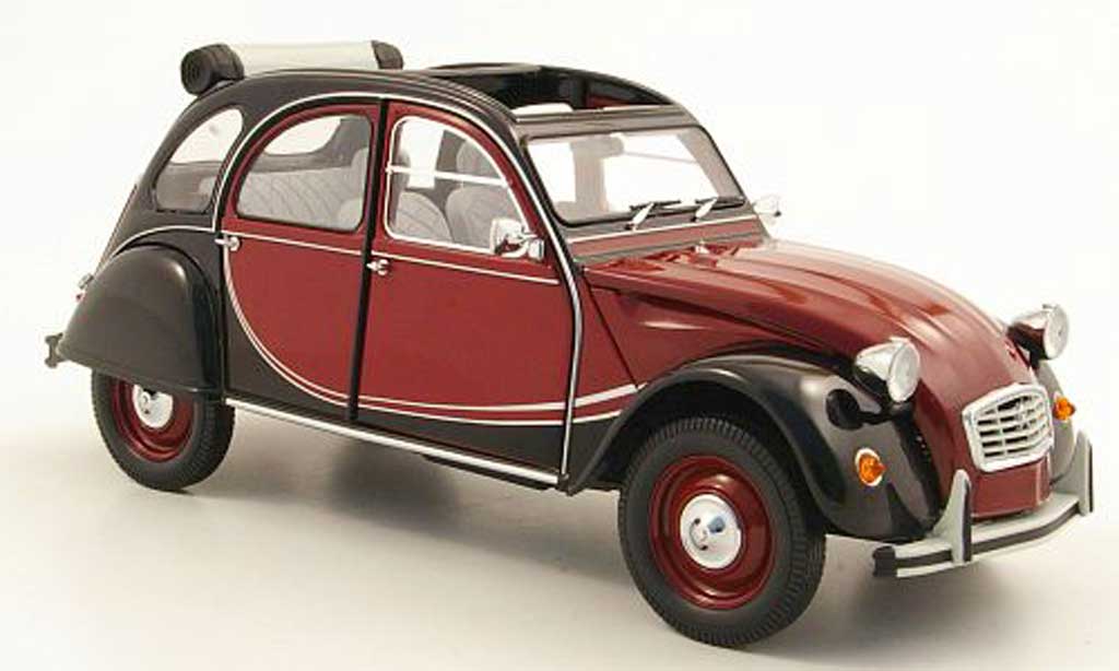 Citroen 2CV 1/18 Minichamps Charleston red/black 1981 diecast model cars