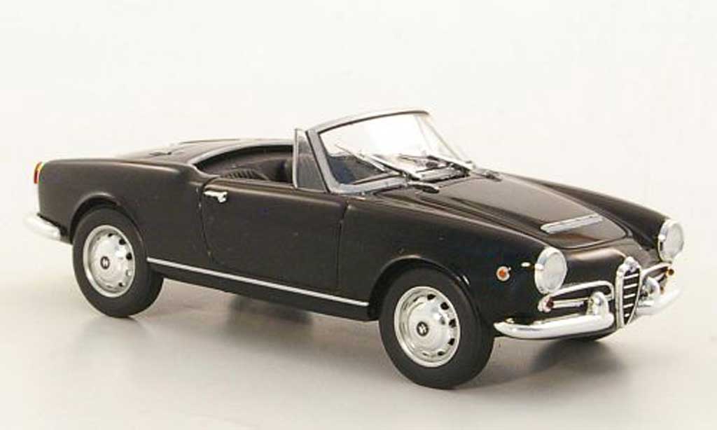 Alfa Romeo Spider 1962 1/43 Minichamps 1962 Giulia black diecast model cars