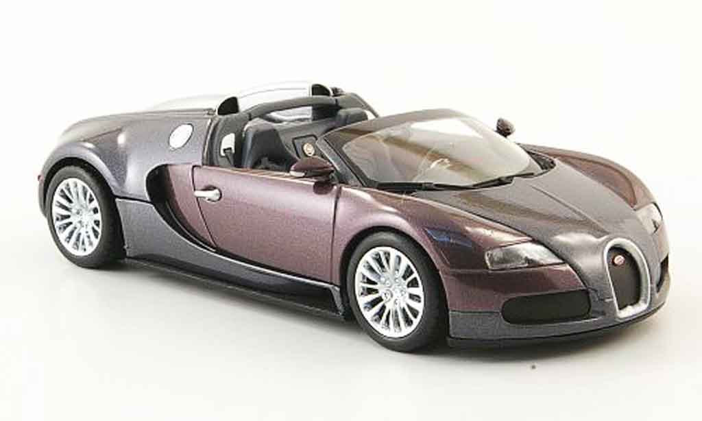 Bugatti Veyron Grand Sport 1/43 Minichamps Grand Sport grey purple 2009 diecast model cars