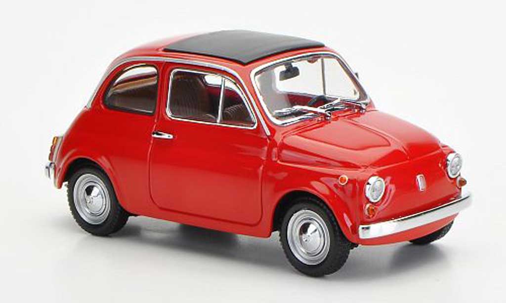 Fiat 500 1/43 Minichamps red 1965 diecast model cars