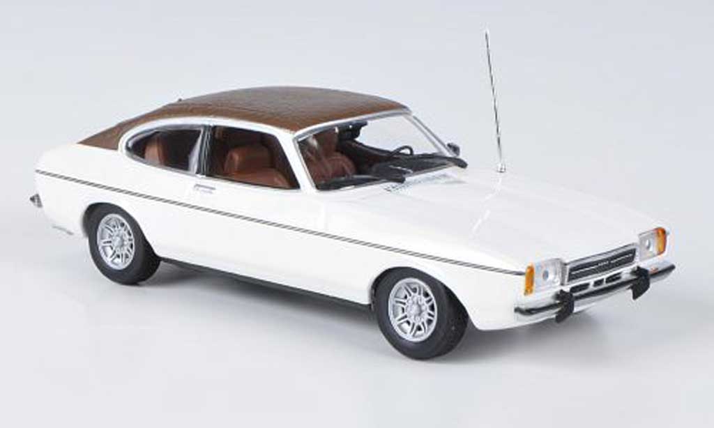Ford Capri 1/43 Minichamps MKII white/brown 1974 diecast model cars