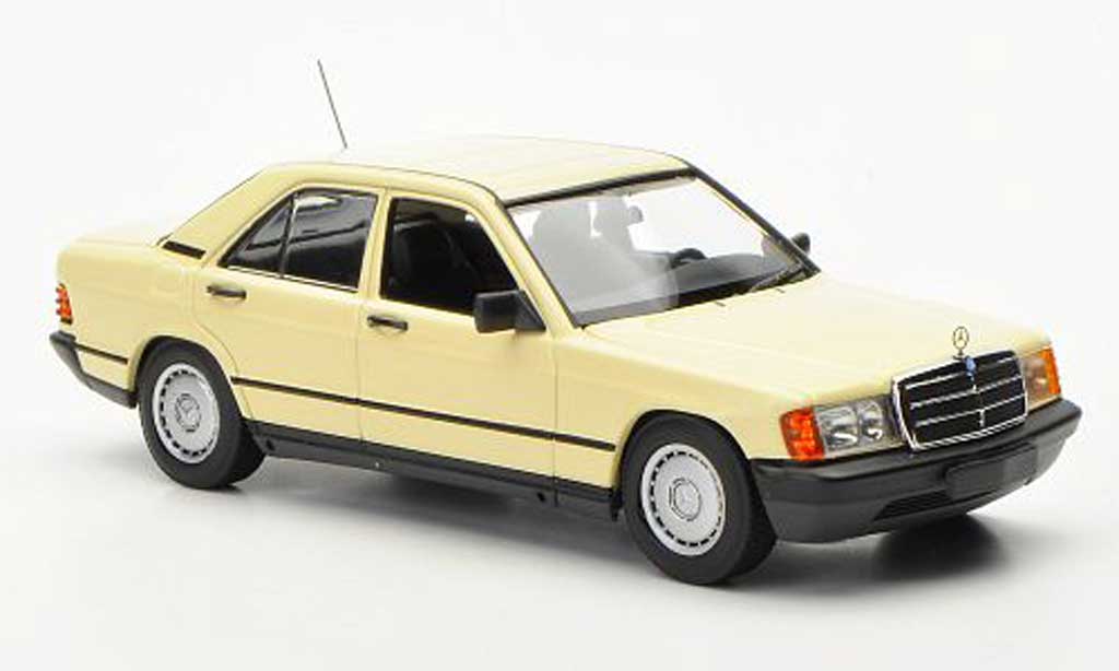 Mercedes 190 E 1/43 Minichamps E E (W201) elfenbein 1984 diecast model cars