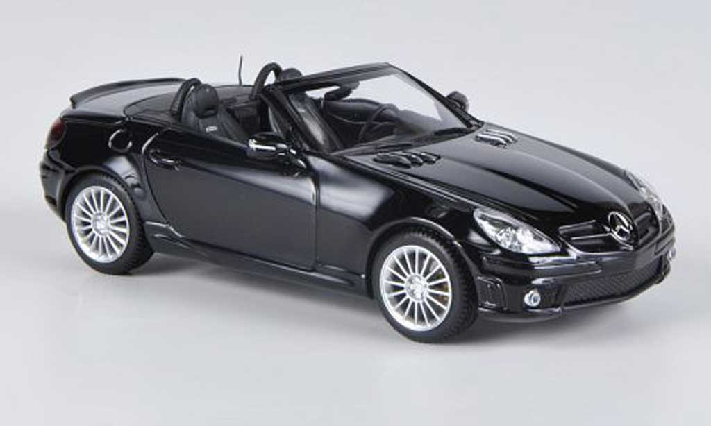 Mercedes Classe SLK 1/43 Minichamps 55 AMG (R171) black 2008 diecast model cars