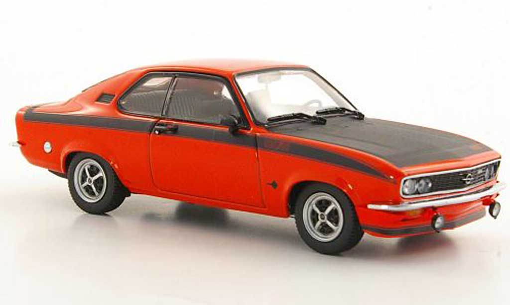 Opel Manta A 1/43 Minichamps A GT/E red/mattblack 1974 diecast model cars
