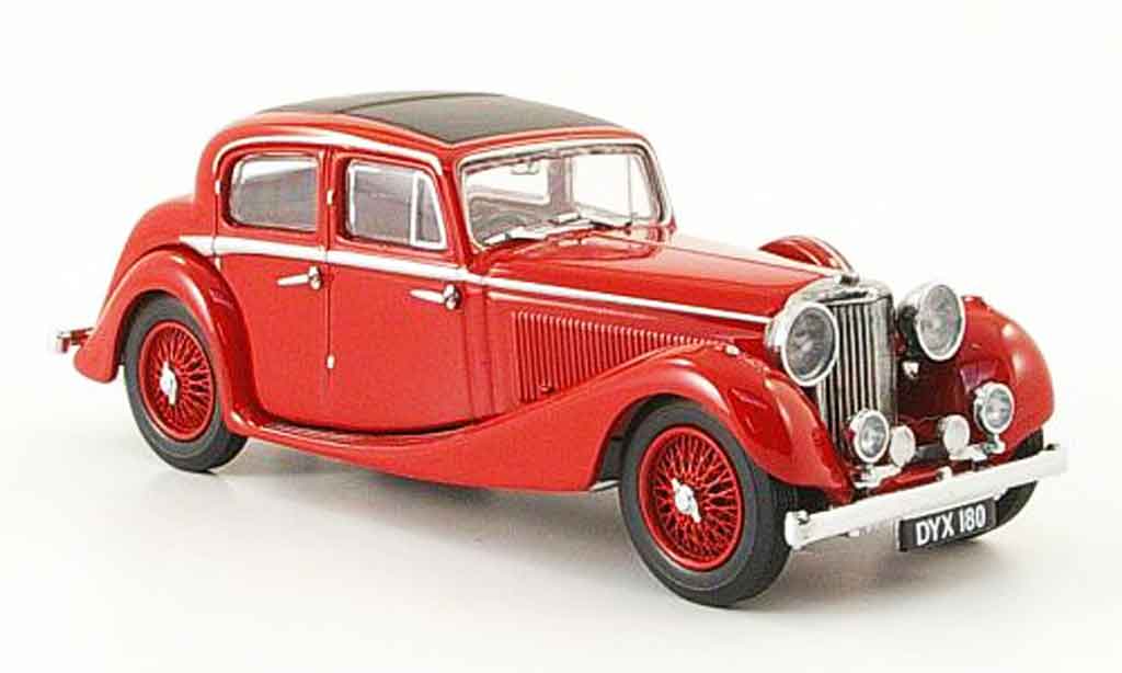 Jaguar SS 1/43 Oxford 2.5 saloon red diecast model cars