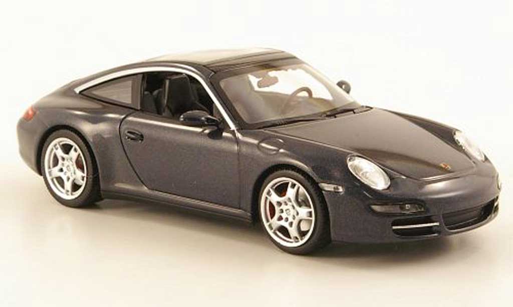 Porsche 997 Targa 1/43 Minichamps Carrera Targa grey 2006 diecast model cars