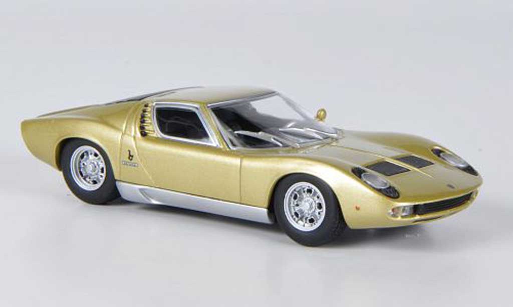 Lamborghini Miura S 1/43 Minichamps S gold 1969 diecast model cars