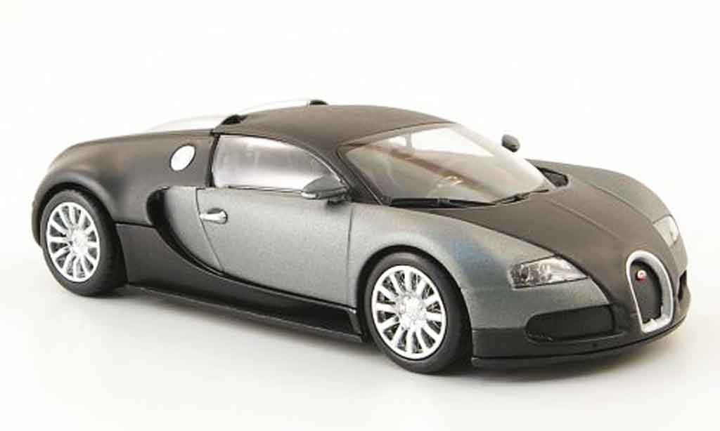 Bugatti Veyron 16.4 1/43 Minichamps 16.4 mat black grey 2009 diecast model cars