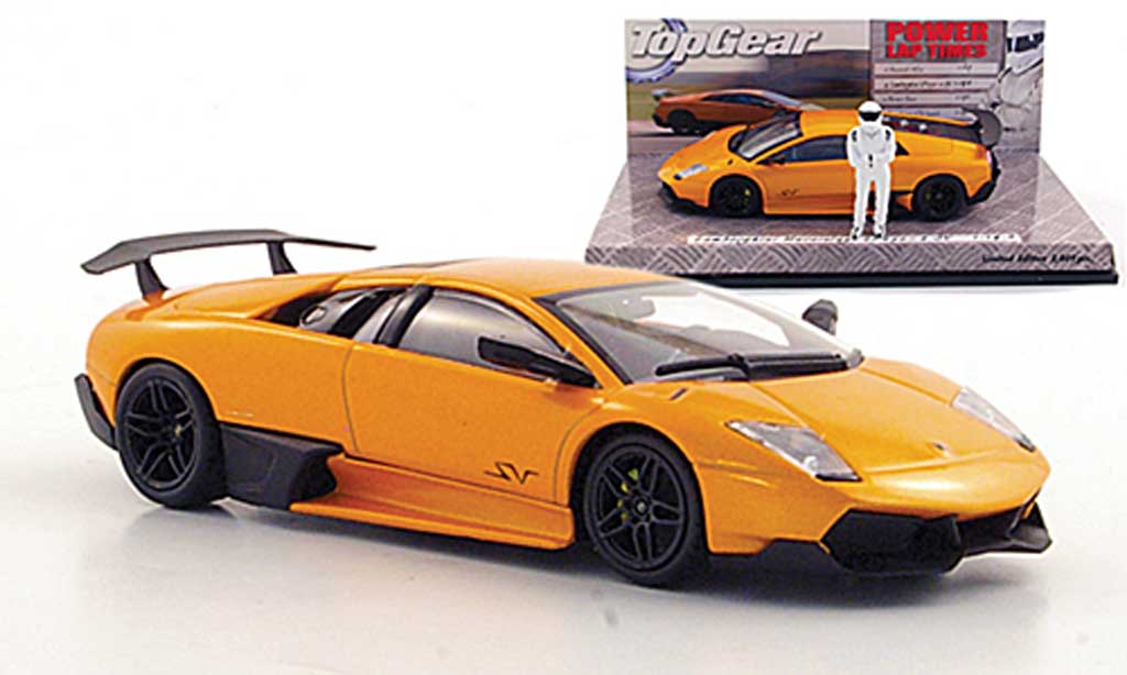 Lamborghini Murcielago LP670 1/43 Minichamps LP670 SV orange avec Figur ''The Stig'' diecast model cars