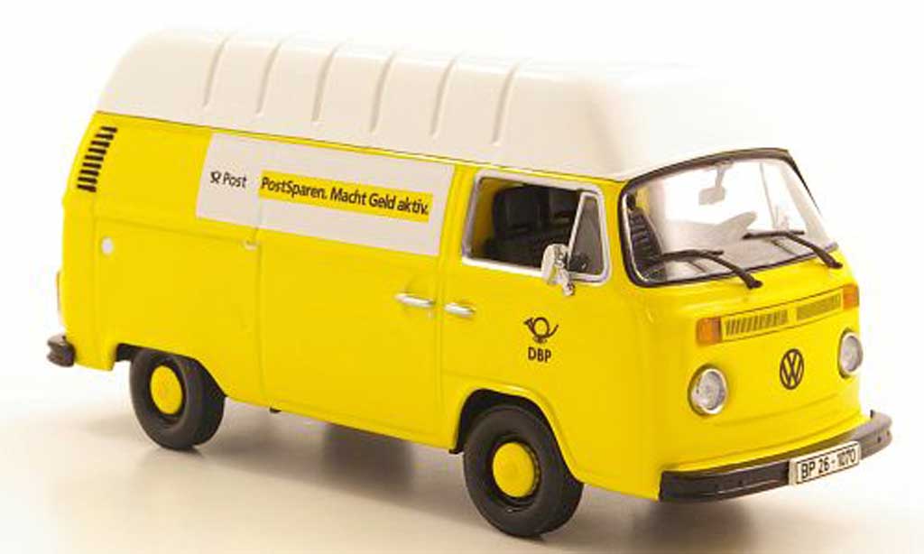 Volkswagen T2 B 1/43 Minichamps B Kasten Hochdach Deutsche Bundespost 1972 diecast model cars