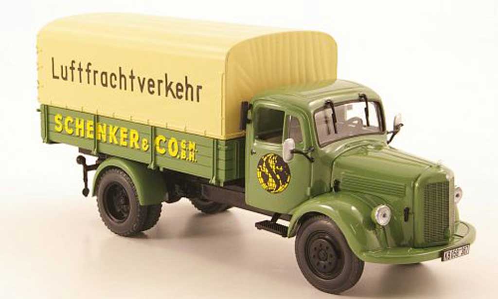 Mercedes L3500 1/43 Minichamps Pritsche/Plane Schenker Luftfrachtverkehr 1950 diecast model cars