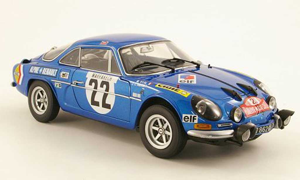 Alpine A110 1/18 Kyosho 1600S No.22 J.C.Andruet / M.Vial Rally Monte Carlo 1971 diecast model cars