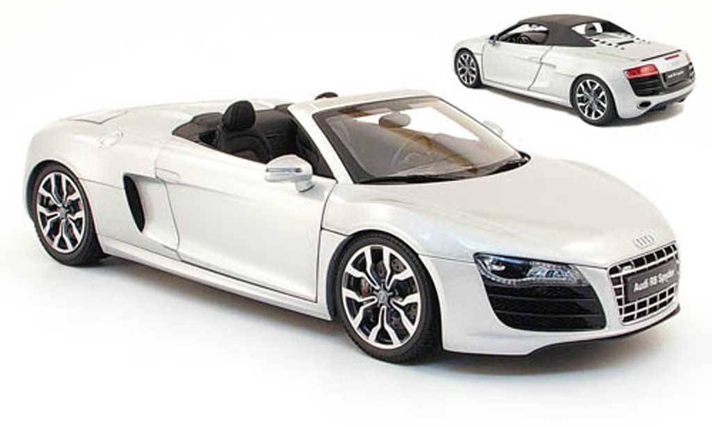 Audi R8 Spyder 1/18 Kyosho Spyder 4.2. fsi grey 2010 diecast model cars