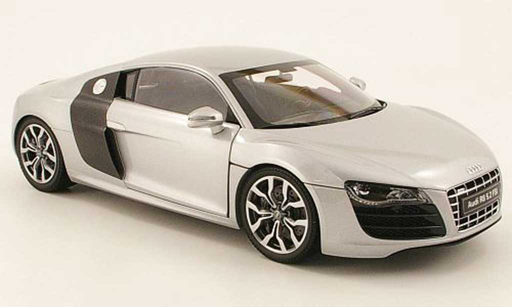 Audi R8 5.2 FSI 1/18 Kyosho 5.2 FSI quattro grey 2009 diecast model cars