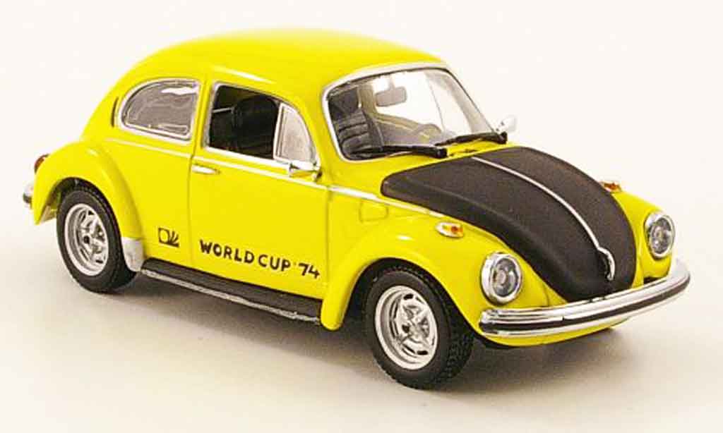 Volkswagen Coccinelle 1/43 Minichamps 1303 world cup yellow black 1974 diecast model cars