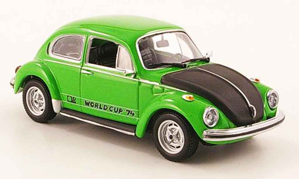 Volkswagen Coccinelle 1/43 Minichamps 1303 world cup grun black 1974 diecast model cars