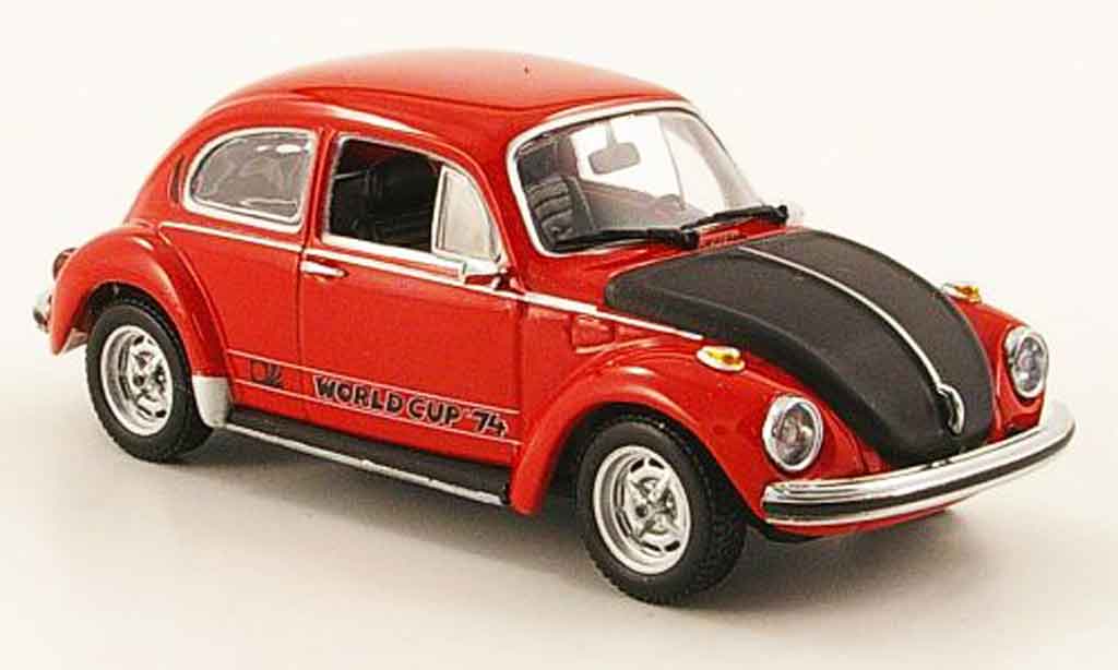 Volkswagen Coccinelle 1/43 Minichamps 1303 world cup red black 1974 diecast model cars