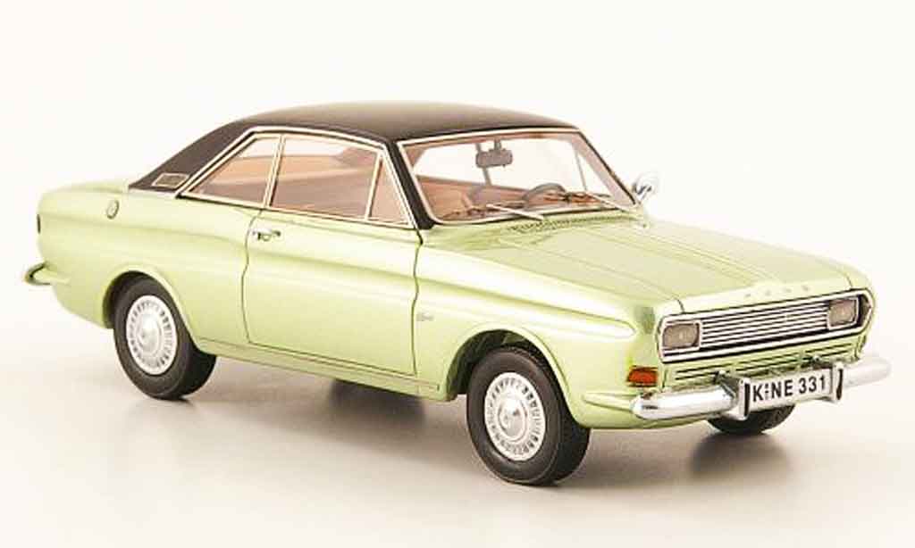 Ford Taunus 1968 1/43 Neo 1968 (P6) Coupe grun black diecast model cars