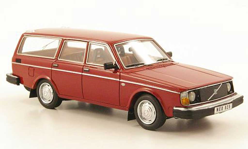 Volvo 245 1/43 Neo DL black-red 1974 diecast model cars