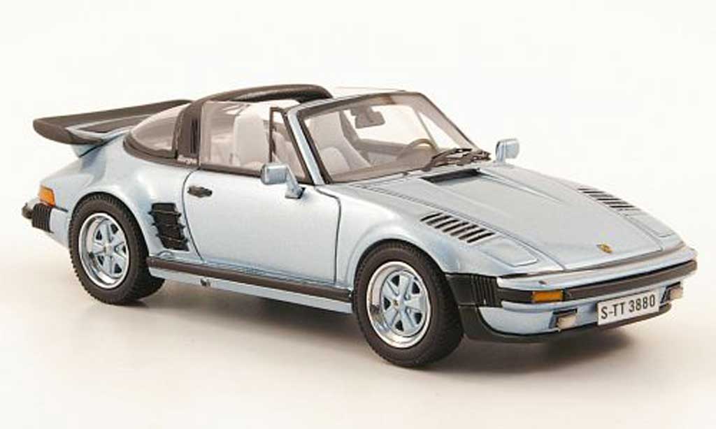 Porsche 930 Turbo 1/43 Neo Turbo SE Targa Flatnose blue 1987 diecast model cars