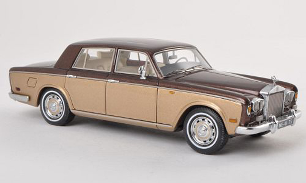 Rolls Royce Silver Shadow 1/43 Neo brun/greyore LHD 1974 diecast model cars