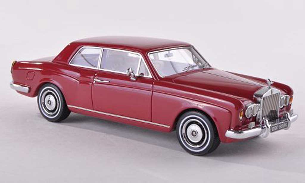 Rolls Royce Corniche 1/43 Neo FHC black-red RHD 1971 diecast model cars