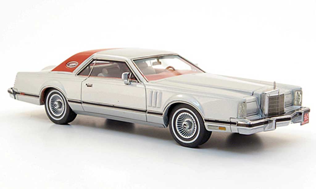 Lincoln Continental 1978 1/43 Neo 1978 Mark V Coupe grey /red diecast model cars