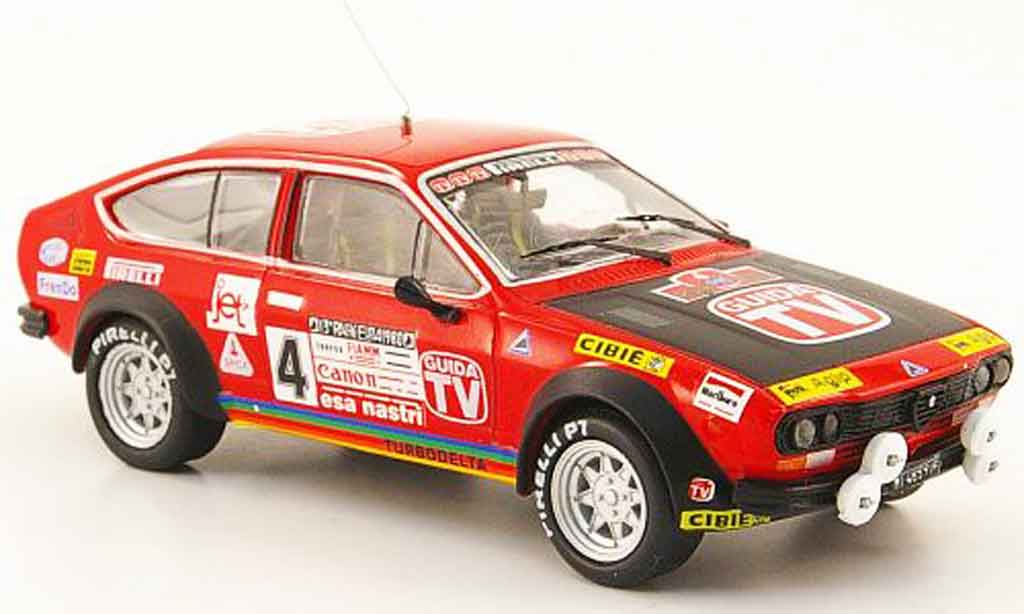 Alfa Romeo GT 1/43 M4 V 2.0 no.4 guida tv rallye em 1980 diecast model cars