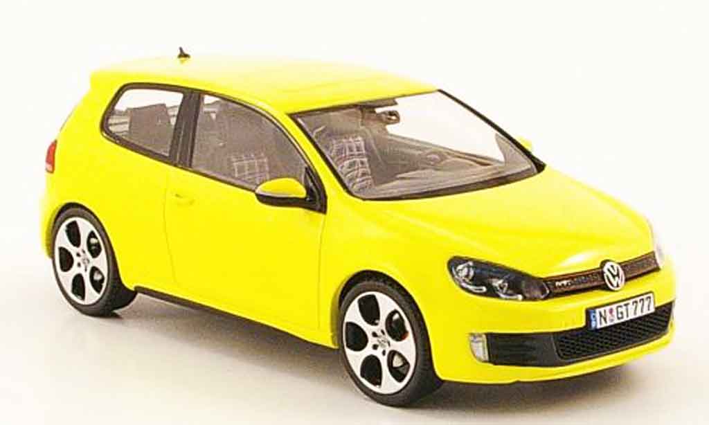 Volkswagen Golf VI GTI 1/43 Schuco VI GTI yellow diecast model cars