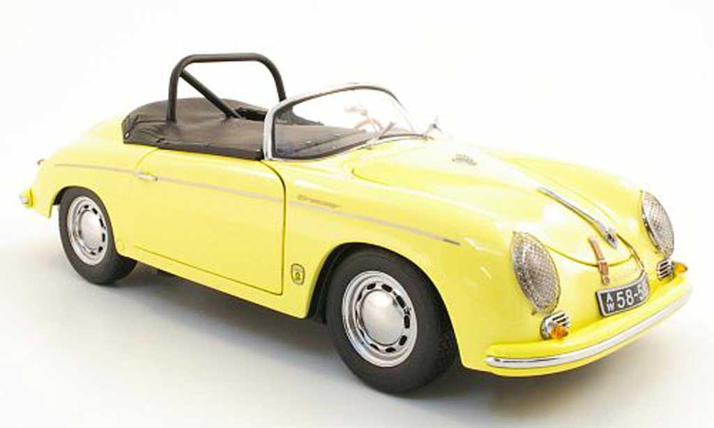 Porsche 356 1/18 Schuco A speedster 1600 gt yellow diecast model cars