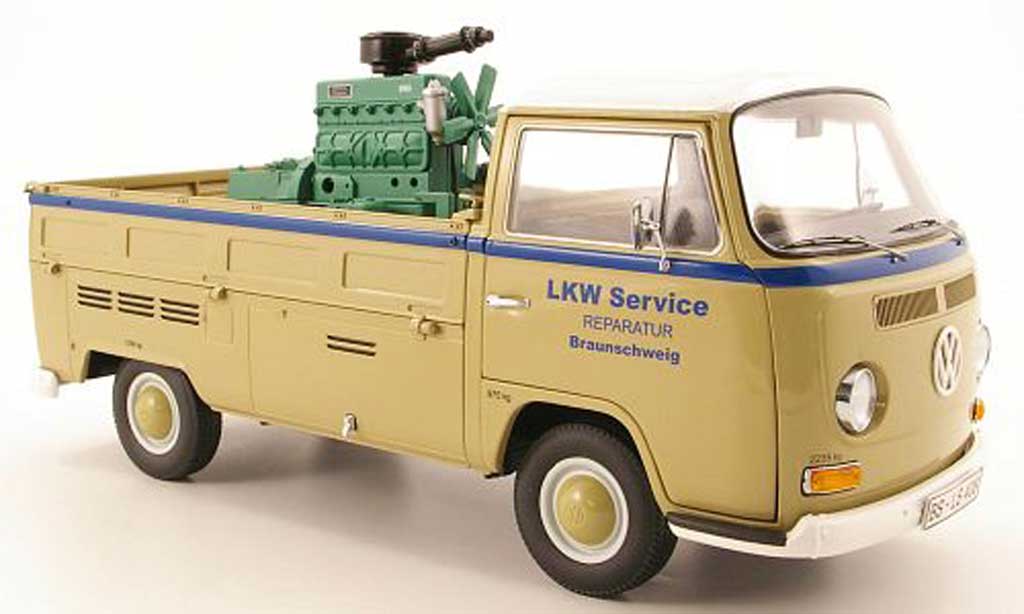 Volkswagen Combi 1/18 Schuco t2a pritsche lkw service mit ladegut diecast model cars