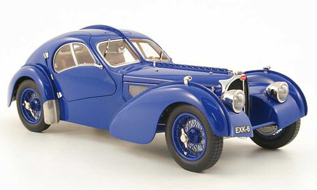 Bugatti 57 SC 1/18 CMC SC atlantic coupe blue 1938 diecast model cars