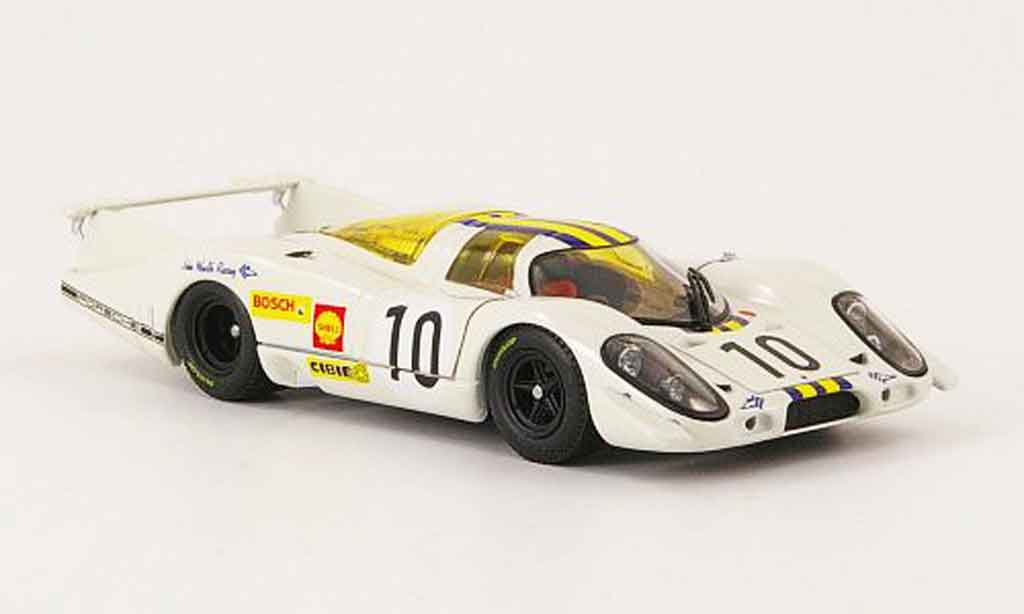 Porsche 917 1969 1/43 Ebbro 1969 No.10 white blue yellow 24h Le Mans diecast model cars