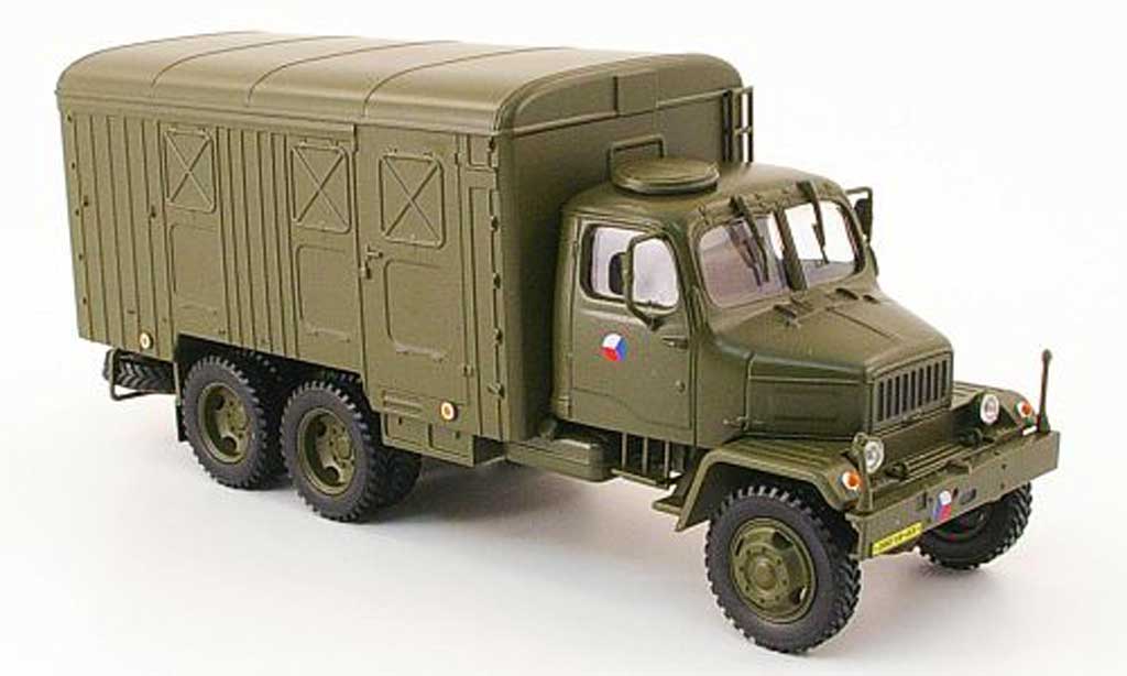 Praga V3S 1/43 Abrex Kasten olivgrun tschechische Armee diecast model cars
