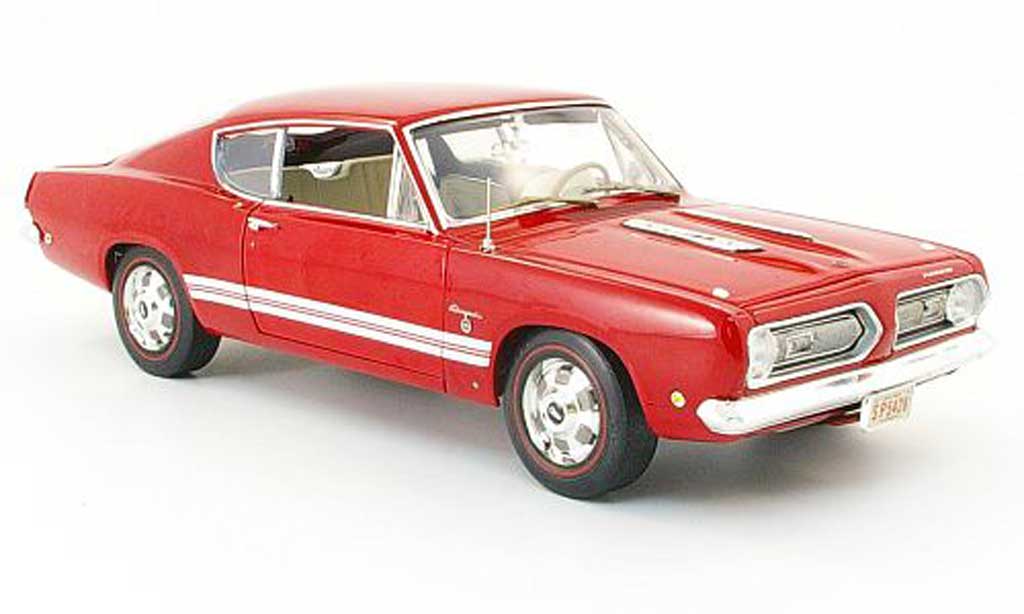 Plymouth Barracuda 1968 1/18 Highway 61 1968 red diecast model cars